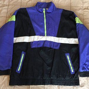 VTG Adidas Colorblock 1/2 Zip Pullover Jacket XL